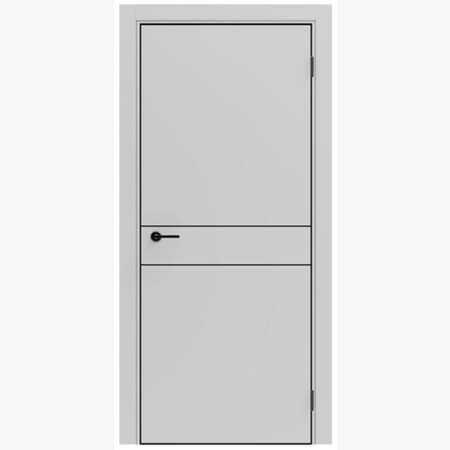 Полотно PORTA-52 4AB Nardo Grey (кромка AL, молдинг AL, цвет черный)