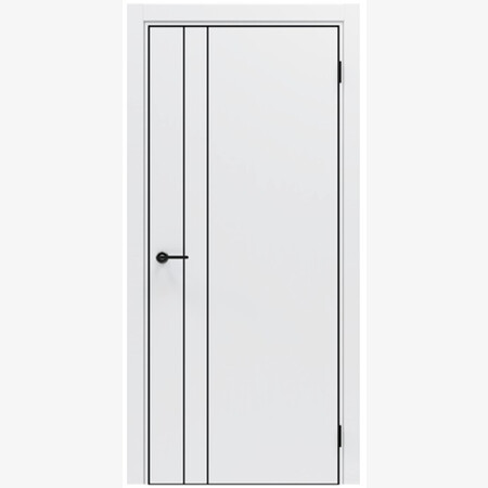 Полотно PORTA-58 4AB Alaska (кромка AL, молдинг AL, цвет черный)